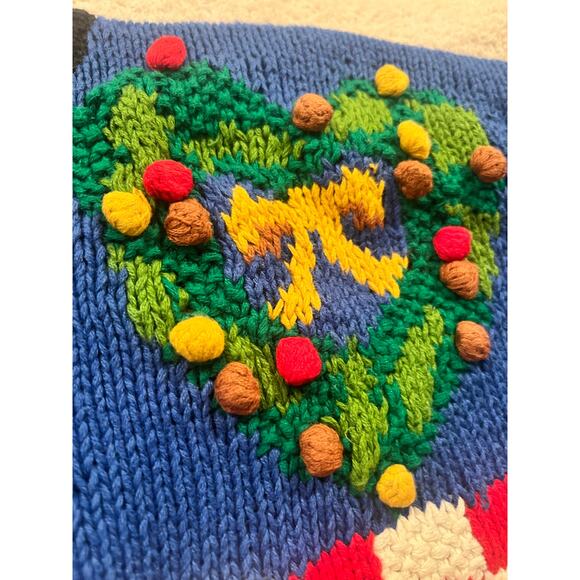 Vintage P’ Galli designs Christmas Cardigan Sweater Size Medium - Picture 3 of 7
